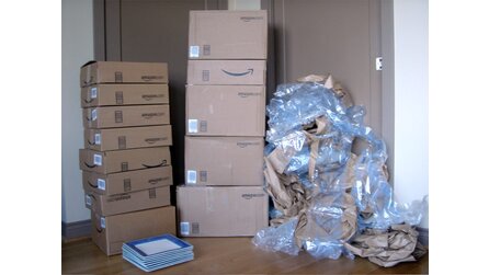 Kurioses - Wie man acht Teller verpacken kann