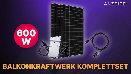 Balkonkraftwerk 600W Komplettset kaufen: Solaranlage steckerfertig und so günstig wie nie im Amazon Angebot