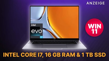 Perfekt fürs Home Office: HUAWEI MateBook 16s mit Intel i7, 16 GB RAM + 1 TB SSD besonders günstig bei Amazon