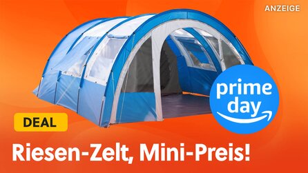 Riesige 4-Personen-Zelte am Prime Day zum Rausschmiss-Preis: Der nächste Urlaub kann kommen!