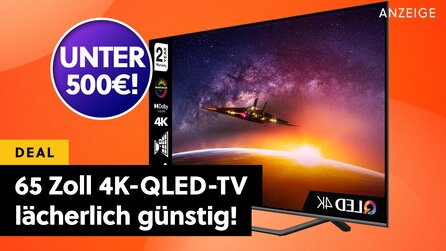 MediaMarkt kontert den Amazon Prime Day: 65 Zoll QLED 4K-Smart-TV für weit unter 500€ - aber nur kurz!