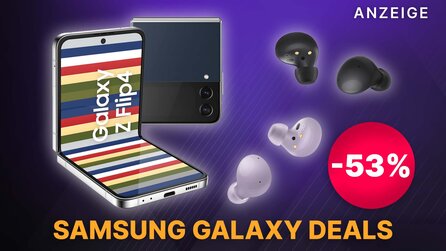 Amazon Last Minute Deals: Samsung Galaxy Flip4 Handy + Galaxy Buds2 zum niedrigsten Preis in der Galaxie