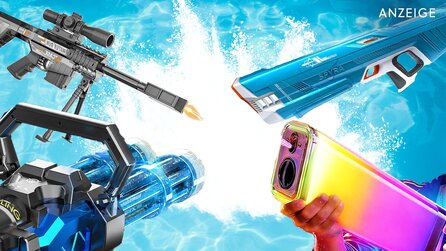 Mit Trommelmagazin, Schalli und Disko-Lights gegen die Hitzewelle: Die wildesten Wasserpistolen auf Amazon