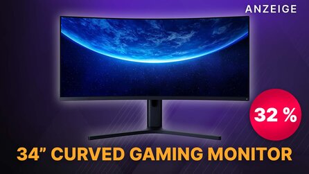 Amazon Megadeal: 34 Zoll WQHD Curved Gaming Monitor mit 144 Hz + FreeSync so stark reduziert wie noch nie