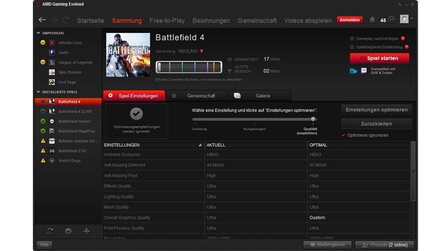 AMD Gaming Evolved App - Screenshots