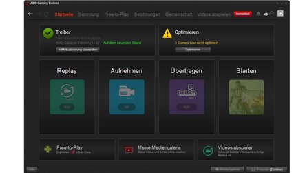 AMD Gaming Evolved App - Screenshots