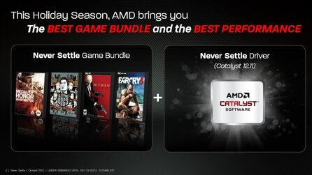 AMD »Never Settle«-Treiber und - Spielebundle - Hersteller-Präsentation