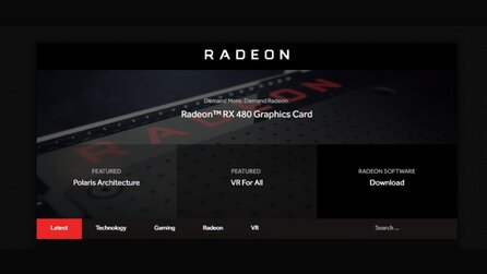 AMD Radeon RX 480 - Neue Webseite Radeon.com gestartet