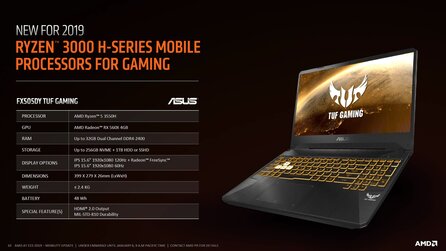 AMD Ryzen 3000 - Erste Modelle für Notebooks angekündigt