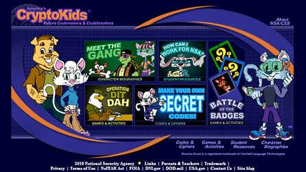 Americas Cryptokids - Webseite des US-Geheimdienstes NSA für Kinder