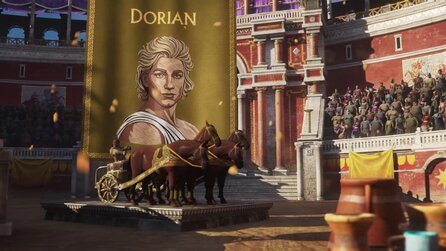 Wagenrennen in Anno 117: Im nächsten DLC entscheidet ihr, wer in der Arena um den Sieg rast