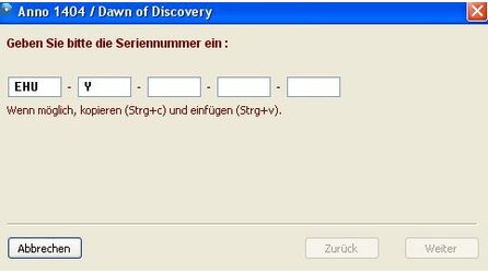 Anno 1404 - Kopierschutz + Setup erklärt