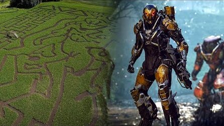 Anthem - Marketing-Gag: Bioware mäht gigantisches Labyrinth in ein Maisfeld