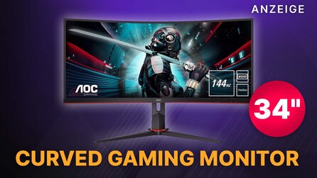 144Hz, 1 ms + UWQHD: Sichert euch einen 34 Zoll Curved Gaming Monitor von AOC zum Bestpreis bei Galaxus
