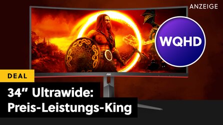 Ultrawide, ultragünstig, ultragut: Ein 34 Zoll WQHD-Monitor mit weit über 144Hz wird bei Amazon gerade förmlich rausgeworfen!