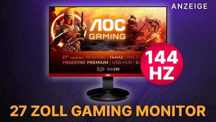 27 Zoll + 144 Hz Full-HD Monitor von AOC: Starker Gaming-Monitor bei Amazon gerade ein echtes Schnäppchen
