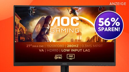 27 Zoll, 280Hz und jetzt für weniger als 90€: Dieser Gaming-Monitor wird euch jetzt mit satten 56% Rabatt bei Amazon hinterhergeworfen!