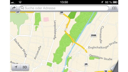 Karten-App von iOS 6 - Screenshots