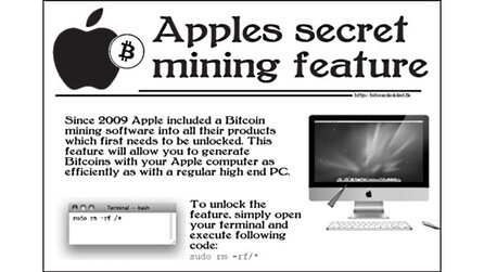 Apple-Bitcoin-Fake - Nutzer machen Macs wegen 4Chan-Scherz unbrauchbar