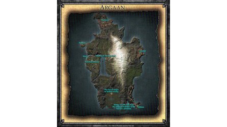 Arcania: Gothic 4 - Fan-Karte der Spielwelt Argaan