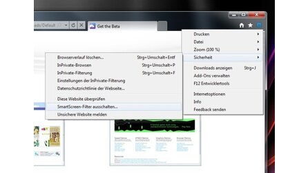 Schutzfunktionen im Internet Explorer 9 - IE9 schützt Sie vor gefährlichen Downloads