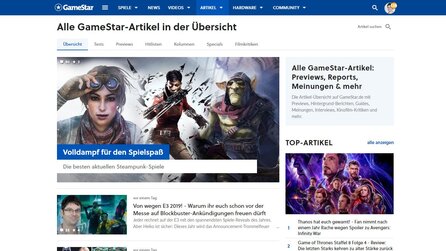 Neue Funktionen auf GameStar.de - Mehr Inhalte und Übersicht bei News und Artikeln