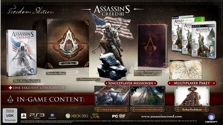 Assassins Creed 3 - Offizielles »richtiges« Unboxing-Video zur Freedom Edition