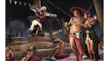 Assassins Creed: Brotherhood - Spiele-Wallpaper zeigen Ezio in Aktion