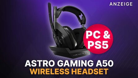 Dolby Audio für PC + PS5: Logitech Astro Gaming A50 Wireless Headset jetzt mit fast 100€ Rabatt im Angebot
