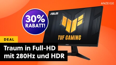 Preis-Leistungs-Hit: ASUS 27-Zoll-Monitor mit 280 Hz und brillantem IPS-Panel jetzt besonders günstig