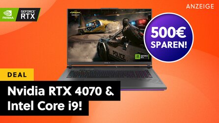 Teaserbild für i9, RTX 4070 und günstig wie nie: Dieser ASUS-Gaming-Laptop ist ein Powerhouse - und gerade absurd im Preis gefallen!