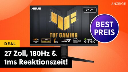 WQHD Gaming-Monitor im Schleuderpreis-Angebot bei Amazon: So günstig gabs 27 Zoll, 180Hz + 1ms noch nie!