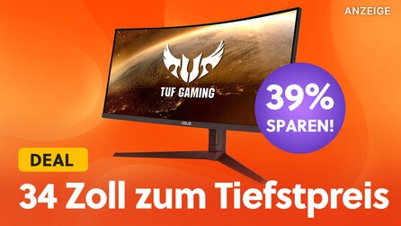 Tiefstpreis-Angebot auf Amazon Prime Day-Niveau: 34 Zoll ASUS Curved Monitor mit 1ms Reaktionszeit über 250€ günstiger!