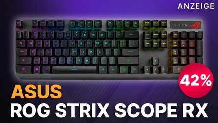 Mechanische Gaming Tastatur mit RGB massiv reduziert: ASUS ROG Strix Scope RX im Angebot mit 42% Rabatt