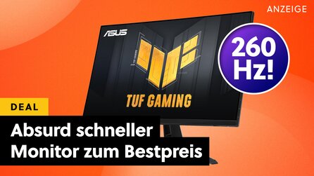 ASUS lässt Samsung + Co. Staub schmecken: Gaming-Monitor mit brachialer 260Hz-Bildwiederholrate zum Bestpreis bei Amazon!
