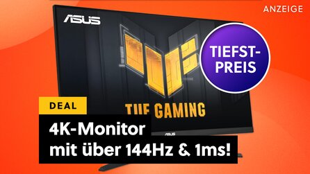 4K-Monitore werden endlich so richtig günstig: ASUS liefert den Beweis zum Bestpreis - mit mehr als 144Hz + 1ms Reaktionszeit!