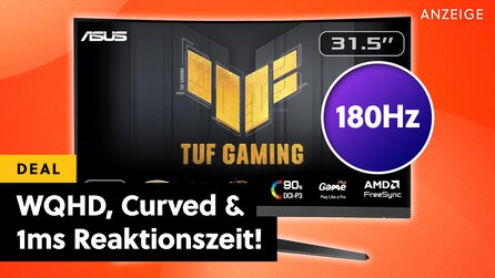32 Zoll Curved Gaming-Monitor jetzt historisch günstig: ASUS etabliert neue Preis-Leistungs-Messlatte für Bildschirme!