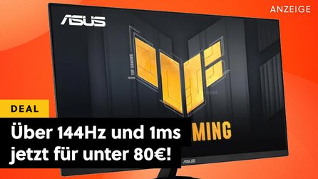 ASUS Gaming-Monitor für die beliebteste Auflösung jetzt gnadenlos reduziert: Über 144Hz, 1ms Reaktionszeit und AMD FreeSync!