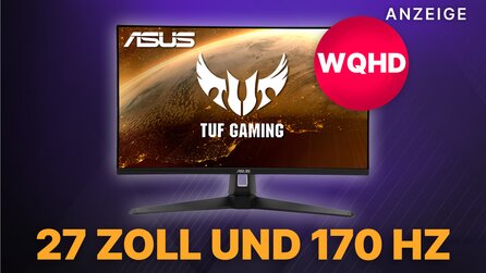 27 Zoll ASUS Gaming Monitor mit 1440p jetzt günstig kaufen und echte Immersion in WQHD genießen