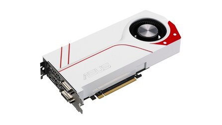 Asus Turbo GTX 970 - Grafikkarte mit weißem Kühler und Radiallüfter