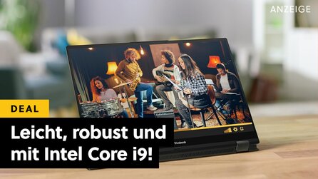 Office-Laptop und Tablet in einem Gerät: Convertible-Laptop von ASUS mit Intel Core i9 und über 400€ Rabatt jetzt bei Amazon!