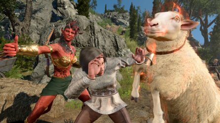In Baldur’s Gate 3 versteckt sich ein Killer-Schaf, das ständig in Flammen aufgeht