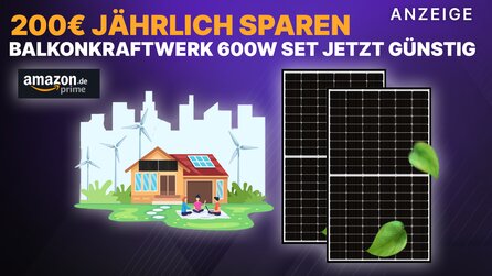 Das beliebteste 600W Balkonkraftwerk für die Steckdose im Amazon Angebot - Hammerdeal bei Mini-Solaranlage