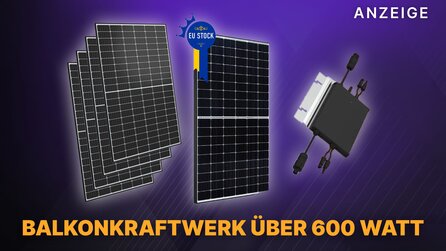 Balkonkraftwerk selber bauen: Module und Komplettset für Solaranlage über 600W