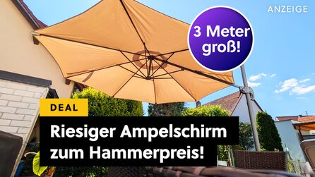 Beste Anschaffung für den Sommer: 3 Meter großer Ampelschirm so günstig, dass ich ihn selbst gekauft habe!