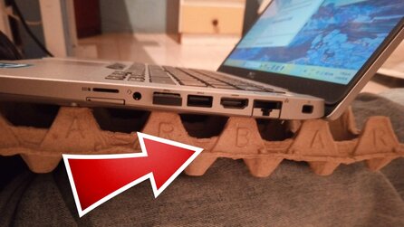 Spieler löst typisches Laptop-Problem mit Gegenstand, den wir alle daheim haben – und die Community kommt auf noch mehr wilde Ideen