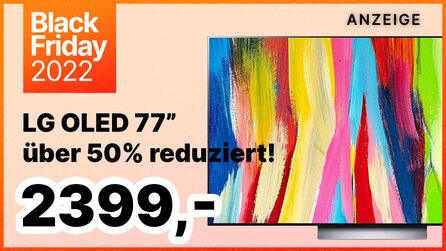 Black Friday OLED TV Angebot: Riesiger LG 4K TV mit 77 Zoll zum halben Preis
