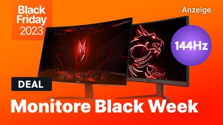 Jede Größe, jede Auflösung, jede Preisklasse: Die Black Week lässt die Preise von Monitoren aller Art fallen