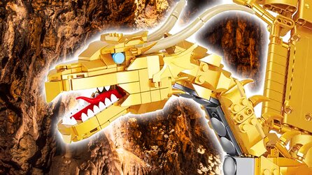 Die deutsche Antwort auf LEGO DnD: BlueBrixx liefert goldenen Drachen aus DSA mit riesiger Spannweite