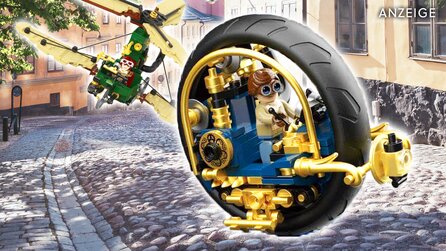 Nach dem Leuchtturm des Astronomen taucht BlueBrixx mit Volldampf in die Steampunk-Welt: Monowheel und Flugmaschine machen den Anfang!